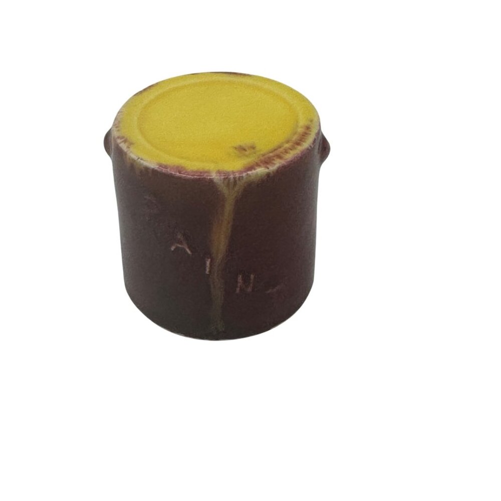 Vintage Franciscan Pottery Salt Shaker Red & Yellow Ceramic California USA
